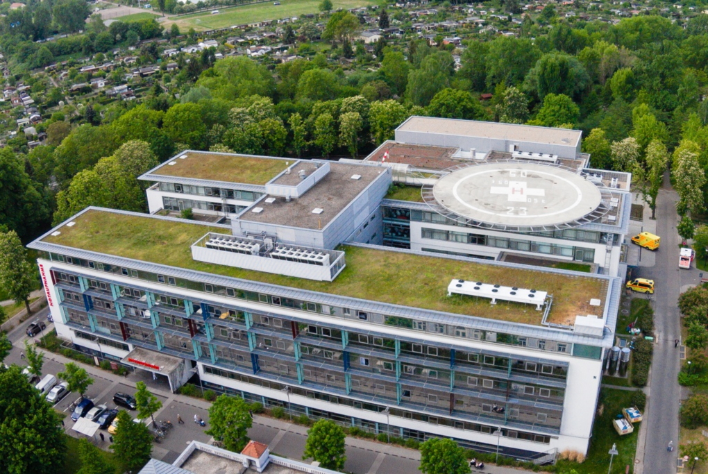 Luftaufnahme Klinikum St. Georg in Leipzig