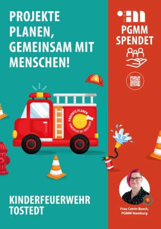Plakat zur PGMM-Spendenkampagne 2022