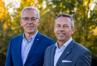 Vorstände Christoph Gingelmaier und Peter Maag von der Planungsgruppe M+M AG
