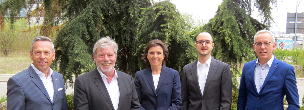 Gruppenbild des Aufsichtsrats der Planungsgruppe M+M AG im April 2021